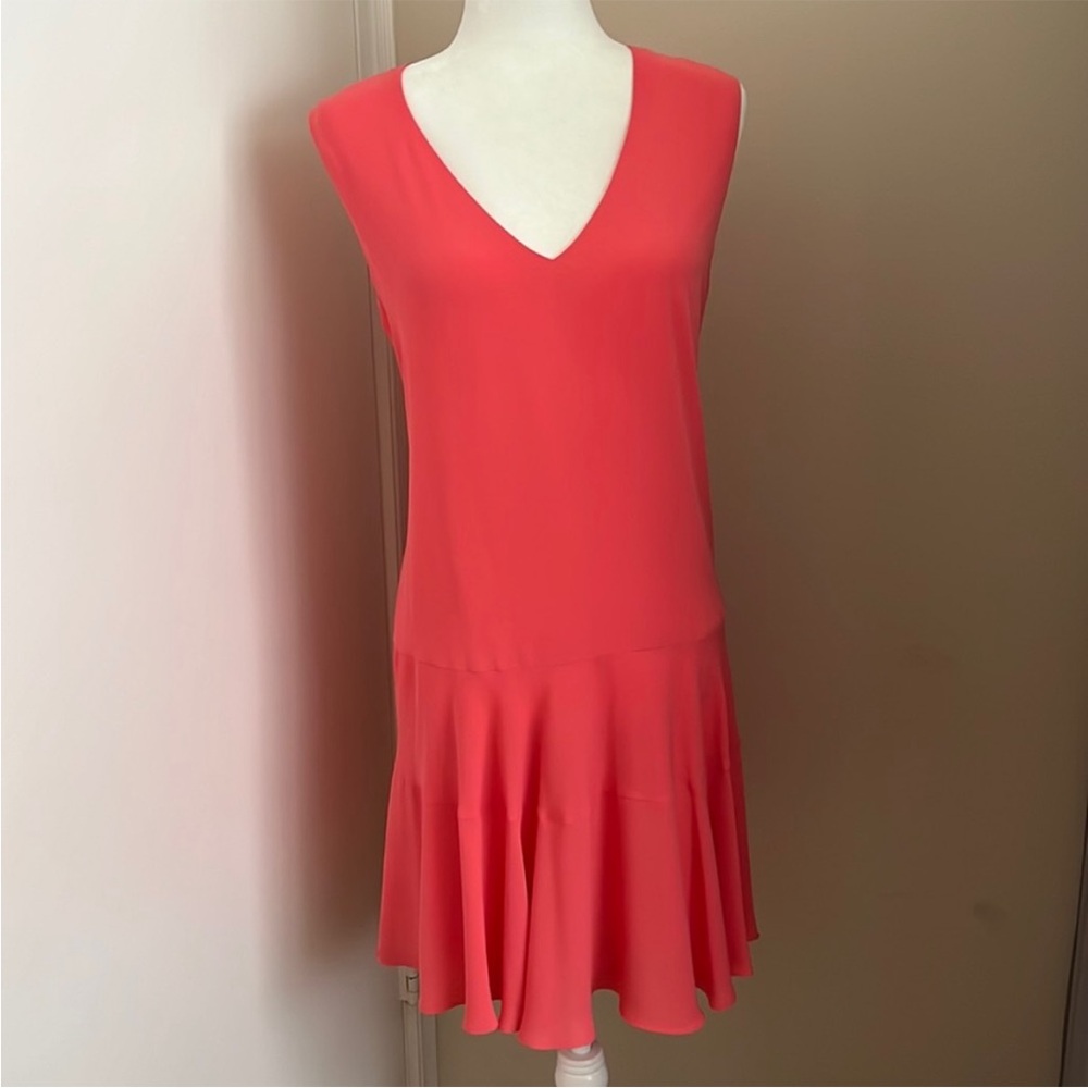 BCBGMaxazaria  BCBG Clea Tank Dress in Coral Pink M - Picture 2 of 7